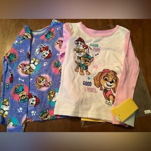 2 Paw Patrol Pajama Shirts